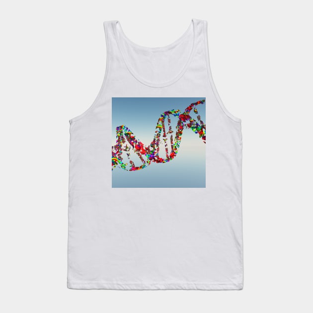 DNA Strand Tank Top by rolffimages